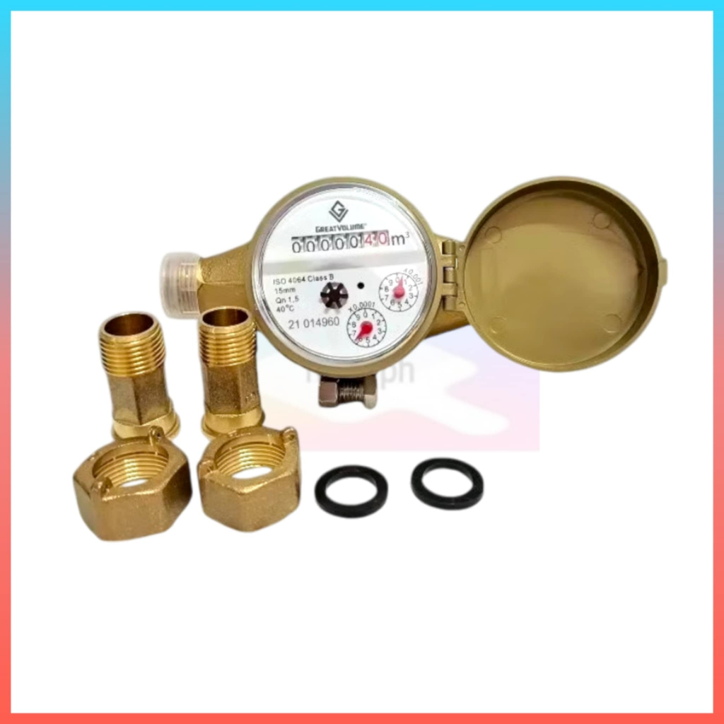 GV Great Volume Water Meter | Heavy Duty | All Brass | US Export ...