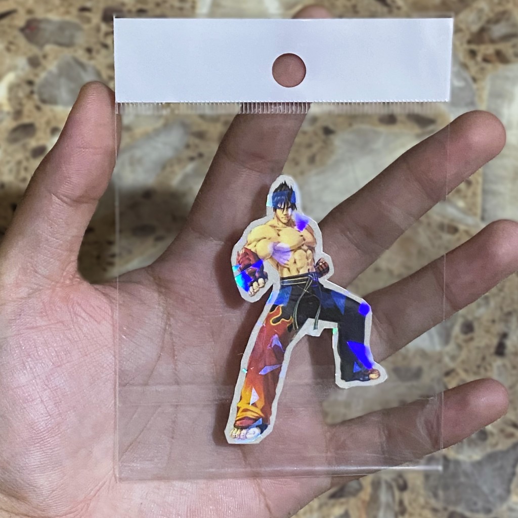 sticker tekken jin kazama arcade decals waterproof stickers laptop ...