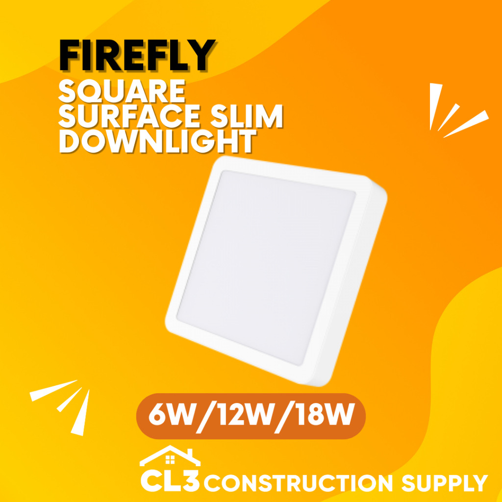 FIREFLY SQUARE SURFACE SLIM DOWNLIGHT | Shopee Philippines