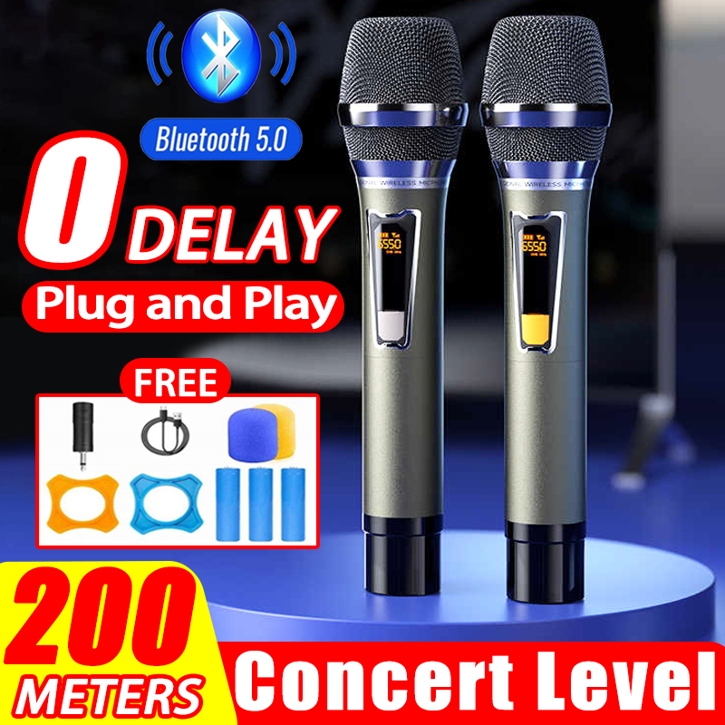 Ray Hayes Rg Wireless Microphone with Receiver Set Dual Handheld