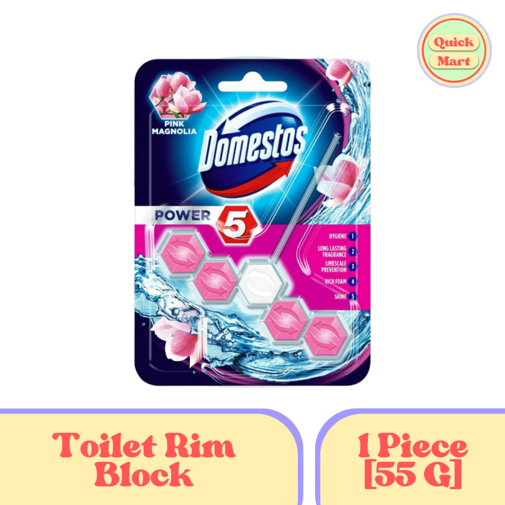 Domestos Pink Magnolia Toilet Rim Block 55g (1 Piece) | Shopee Philippines