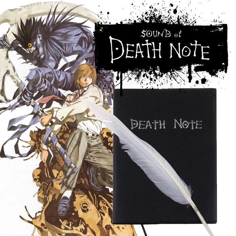 Death Note Anime Notebook with Feather Pen Cosplay Writing Diary Themed ...