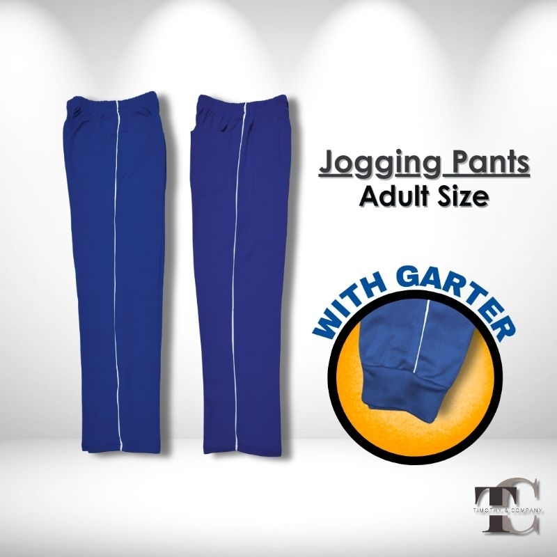 COD Jogging Pants PE Uniform Unisex "ADULT JOGGER" (with bottom garter