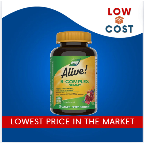 LowCost PH| Nature's Way, Alive! B-Complex Gummy, Mango, 60 Gummies ...