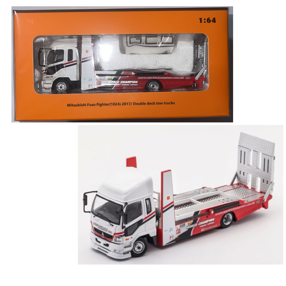 Camion Mitsubishi Fuso Fighter Transparent 2017 - Échelle 1:64 - Marque GCD - Neuf - ADVAN