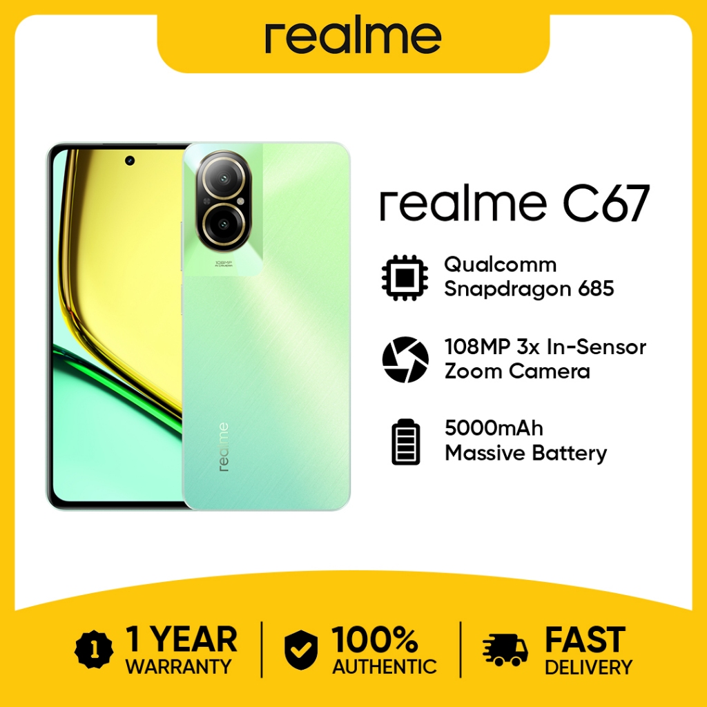 realme C67 Smartphone | 8GB+128GB/8GB+256GB | Snapdragon 685 | 6.72 ...