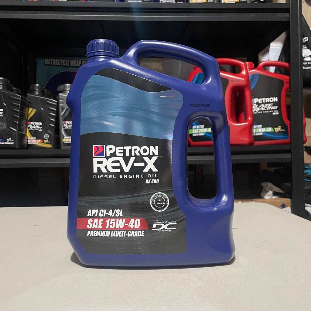 Petron Rev-X RX400 Premium Multi-Grade Diesel Engine Oil SAE 15W-40 (4 ...