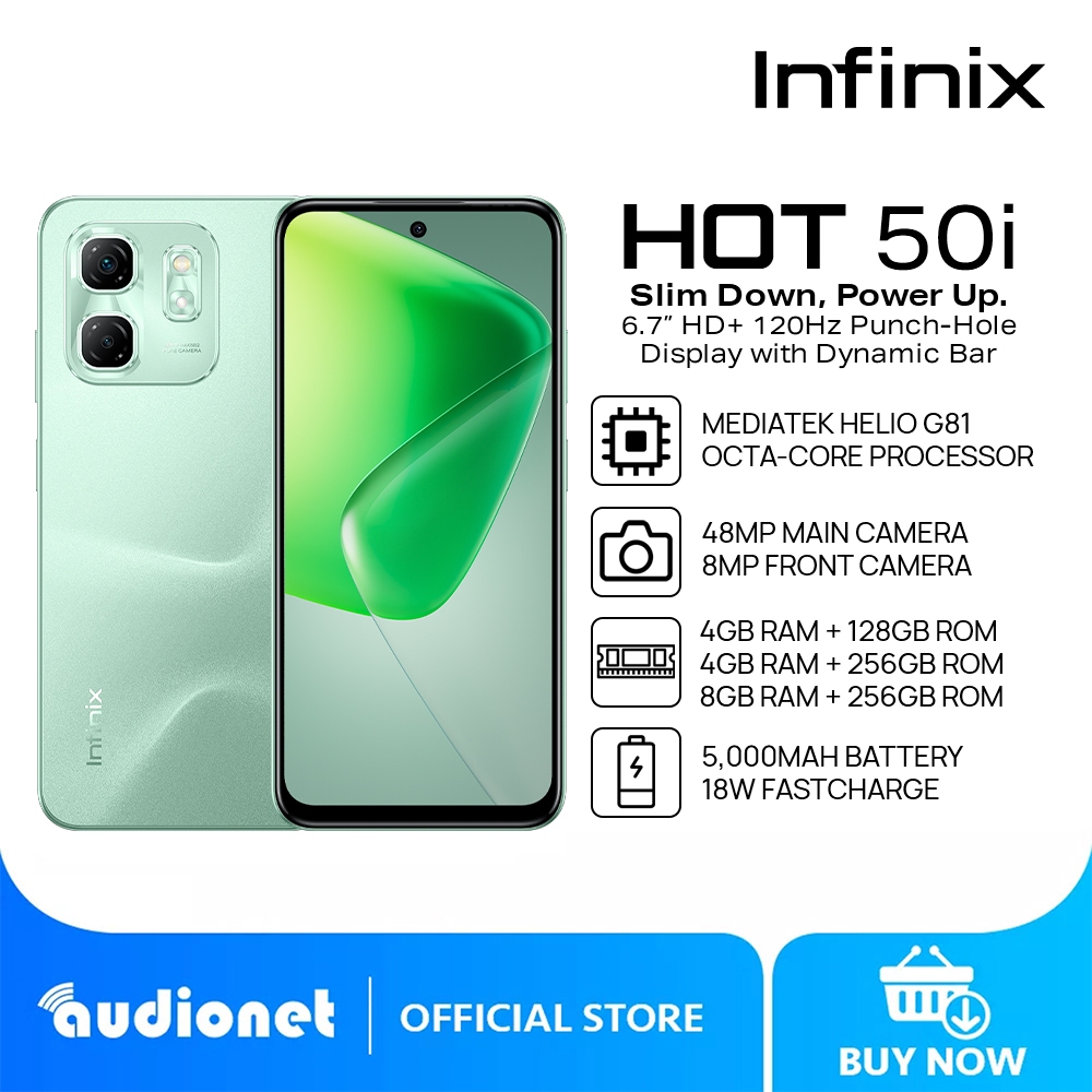 Infinix HOT 50i Smartphone | 4GB+128GB/4GB+256GB/8GB+256GB | Helio G81 ...