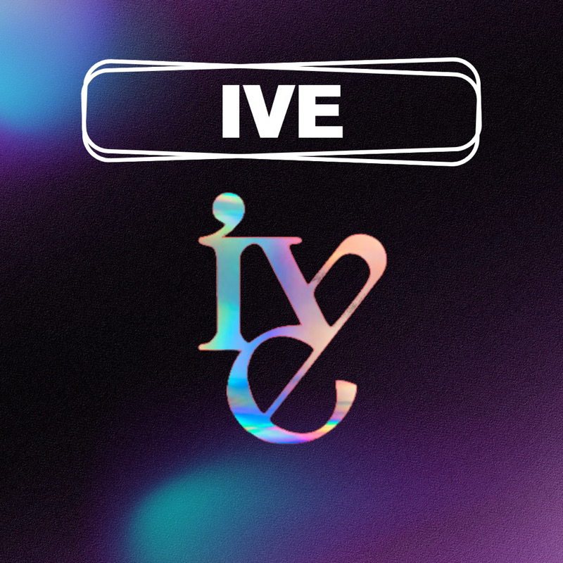 kraftitaph IVE Logo Vinyl Stickers | DIVE | Waterproof Holographic ...