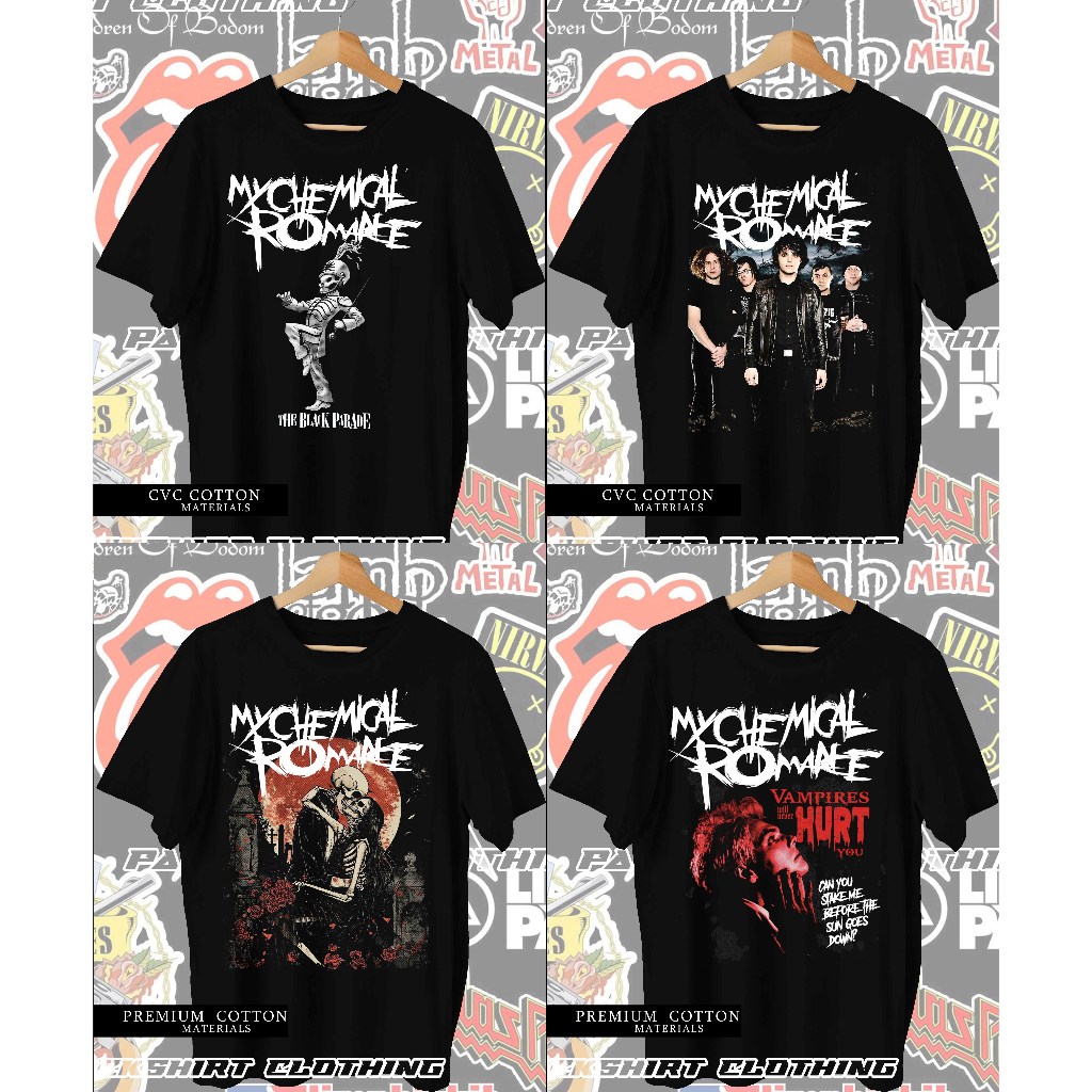 My Chemical Romance Collection Vintage Band Tshirt Tops Unisex Shirt ...