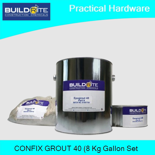 CONFIX GROUT 40 (8kg gallon set) Epoxy Resin Based Grout by BUILDRITE ...