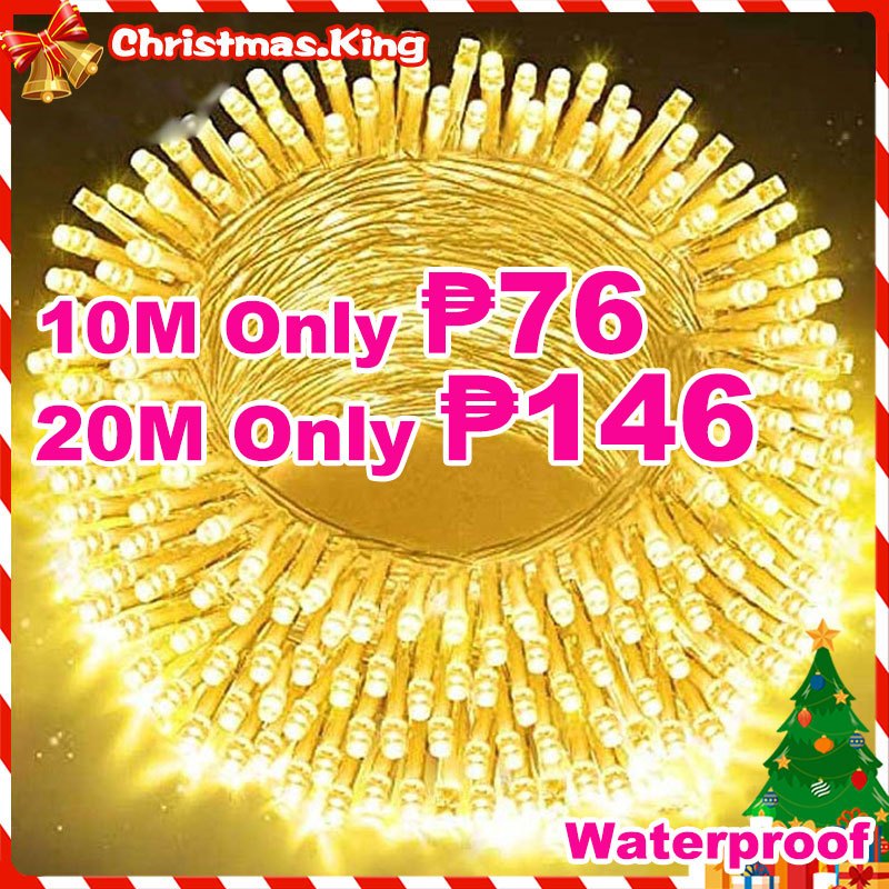 10M20M Christmas LED String Lights Waterproof Fairy Light Indoor Party