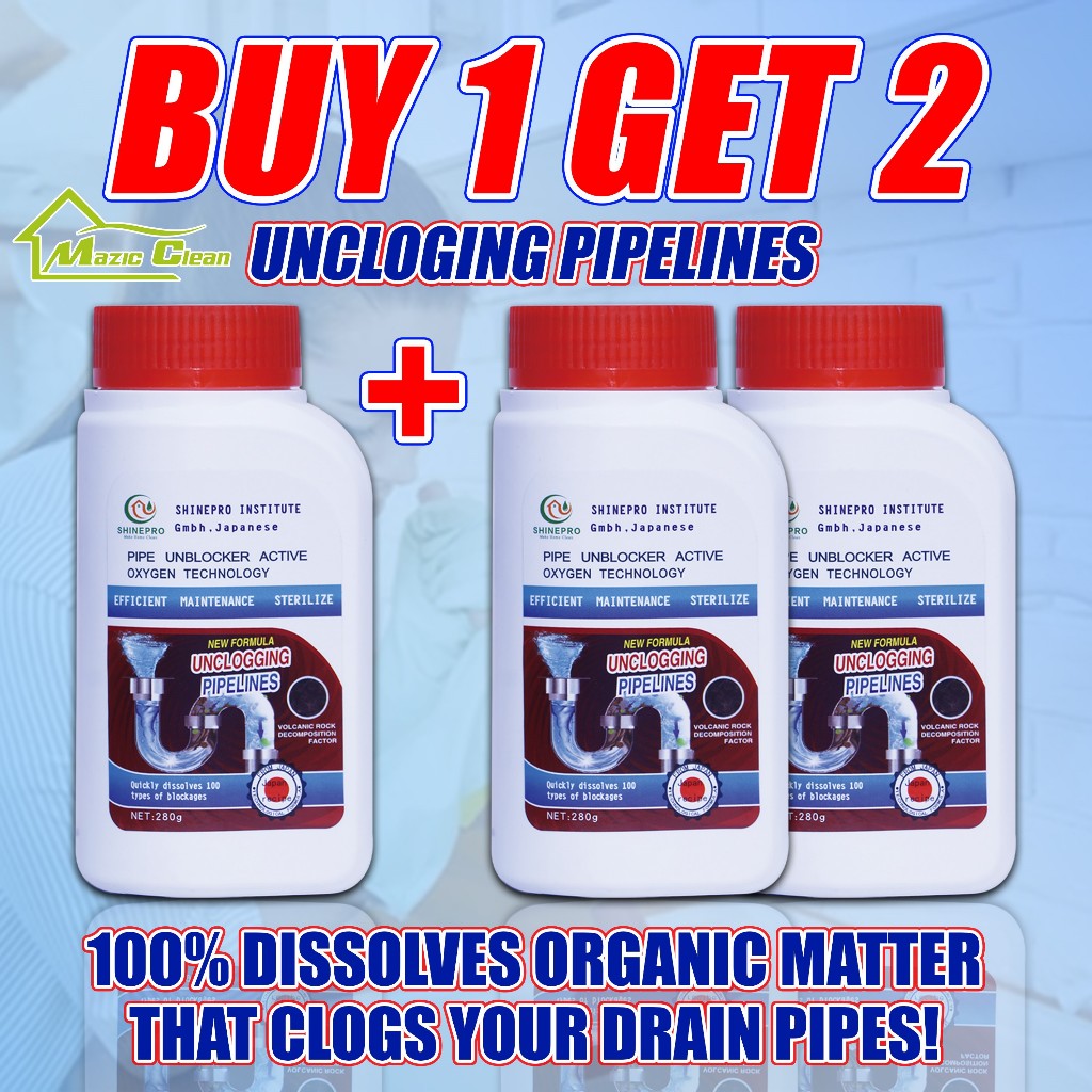 Buy 1 Get 2 Unclogging Pipelines, Remove Clogged Floor Drain, Toilet