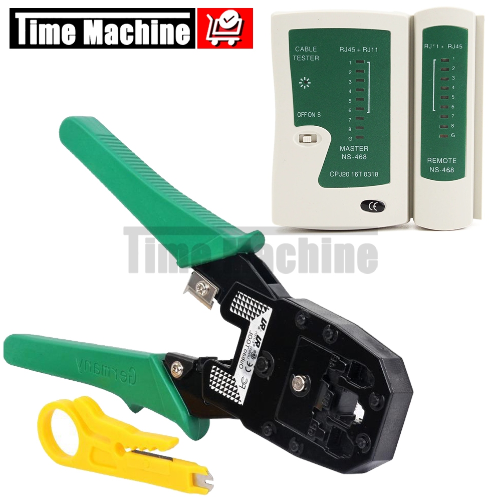 RJ45 RJ11 RJ12 Network Tool Kit Lan Cable Tester And Crimping Crimper ...