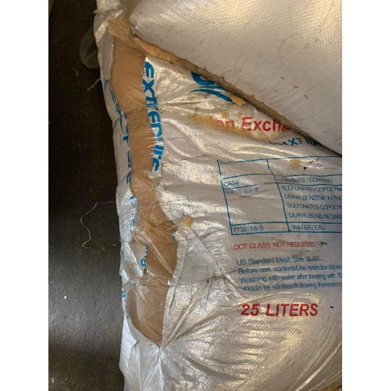 Resin extrepure for Water Filtration Softener Ion Exchange 1 SACK PER ...