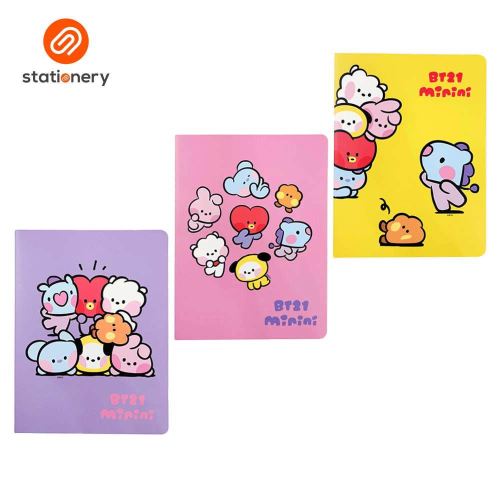 BT21 Minini Soft Cover Notebook 3s | Shopee Philippines