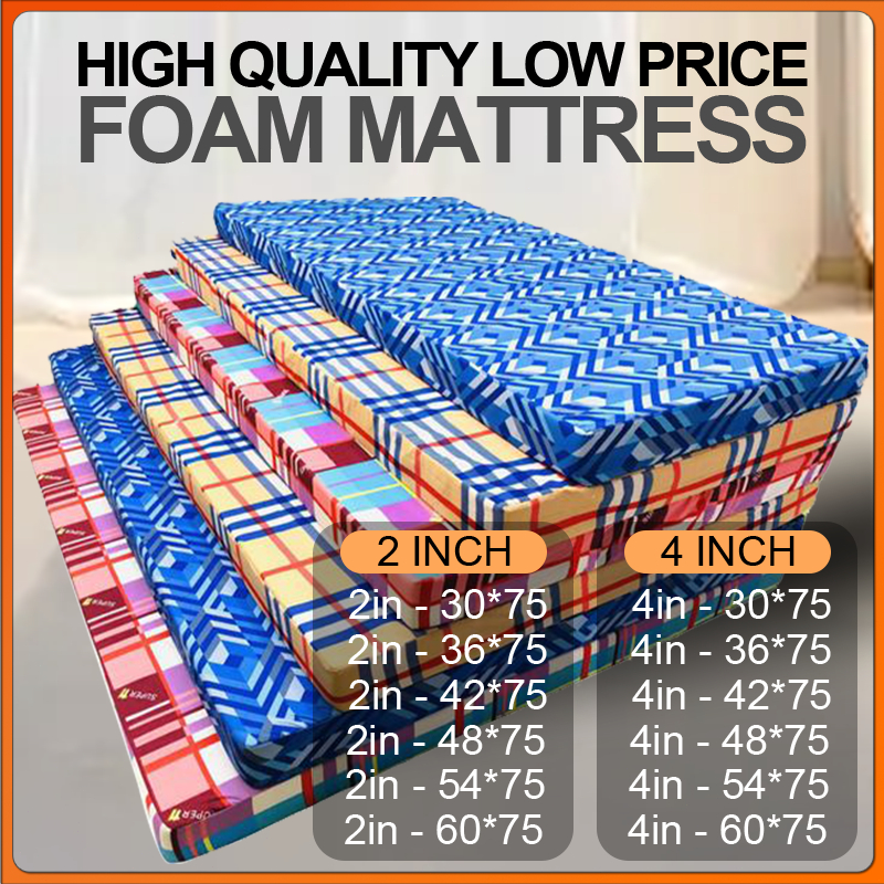 Foam bed double size Foam cover with zipper queen size Mattress topper