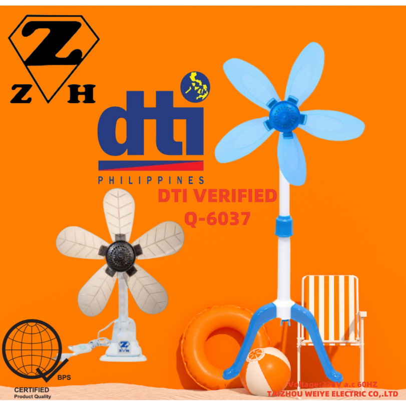 ZH 5 Blades Stand/Clip Fan Mini Clip Fan Portable Stand fan Clipfan ...