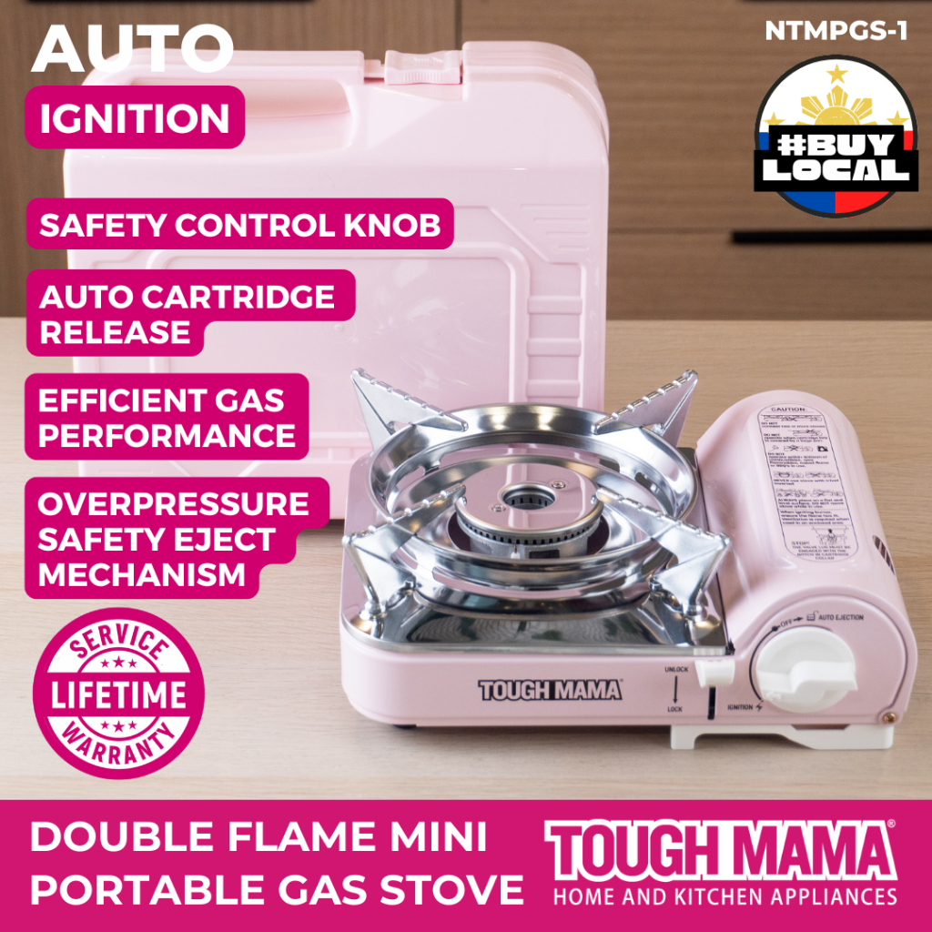Tough Mama NTMPGS-1 Mini Portable Gas Stove Double Flame Stainless ...