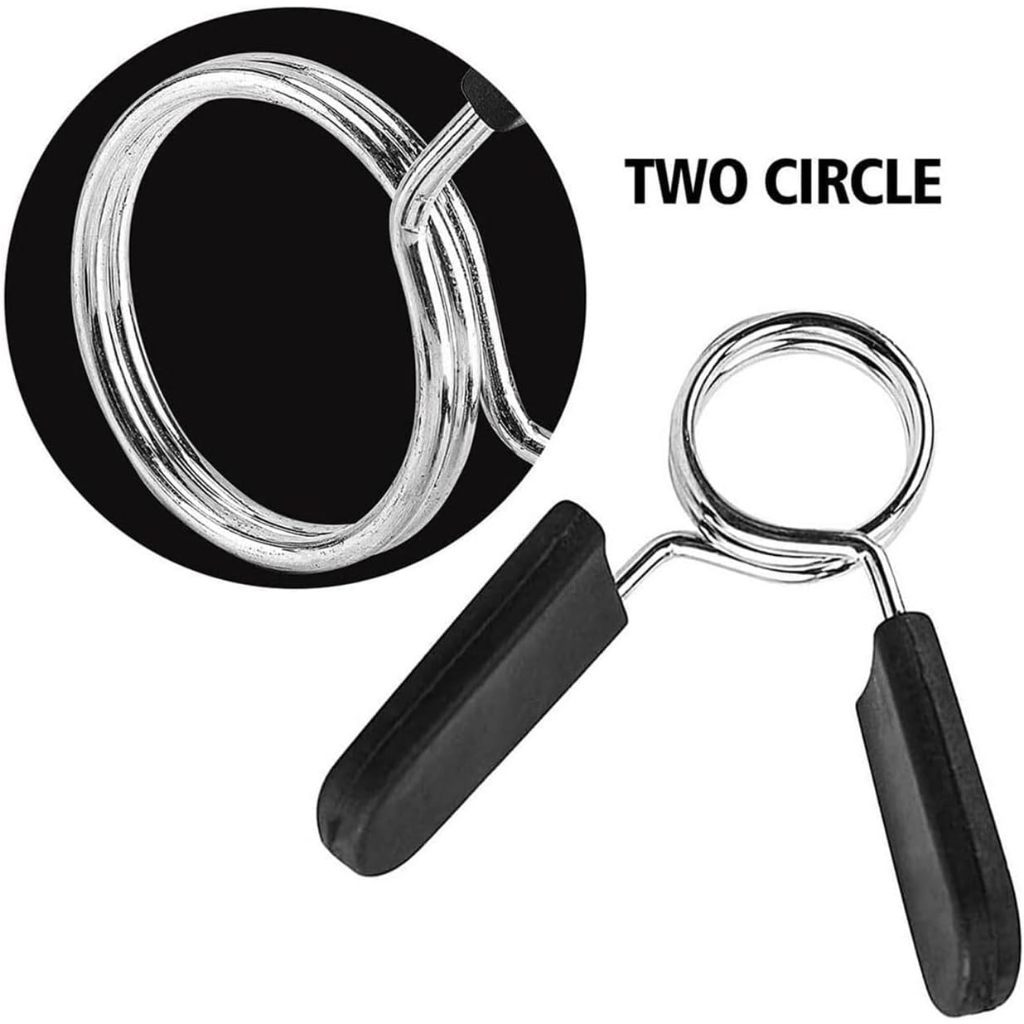 Barbell Spring Collar Clips 25 Mm Gym Weight Barbells Dumbbell Lock ...