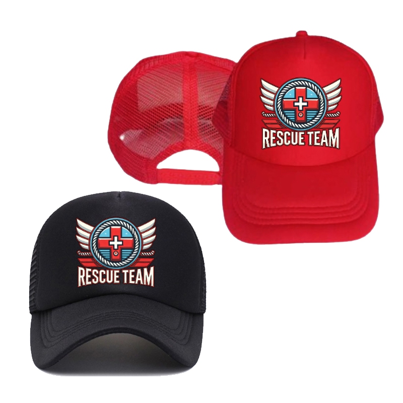 Rescue Cap Trucker Cap Rescue Team Baseball cap rescue hat and cap ...