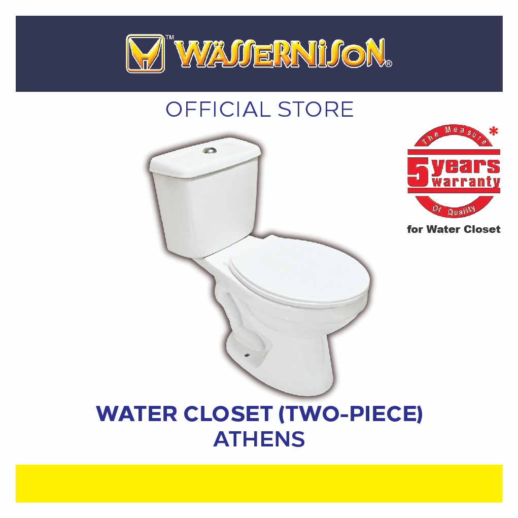 Wassernison Water Closet TWOPIECE Single Flush / Round Athens