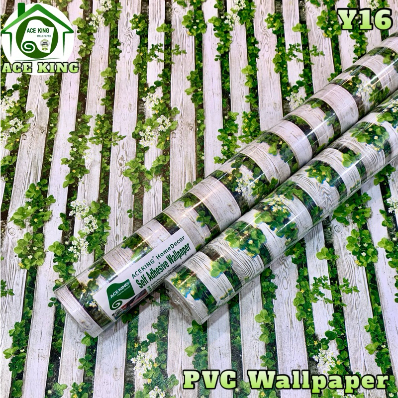 Cladding Style Wood Design PVC Waterproof Self Adhesive Wall Sticker ...