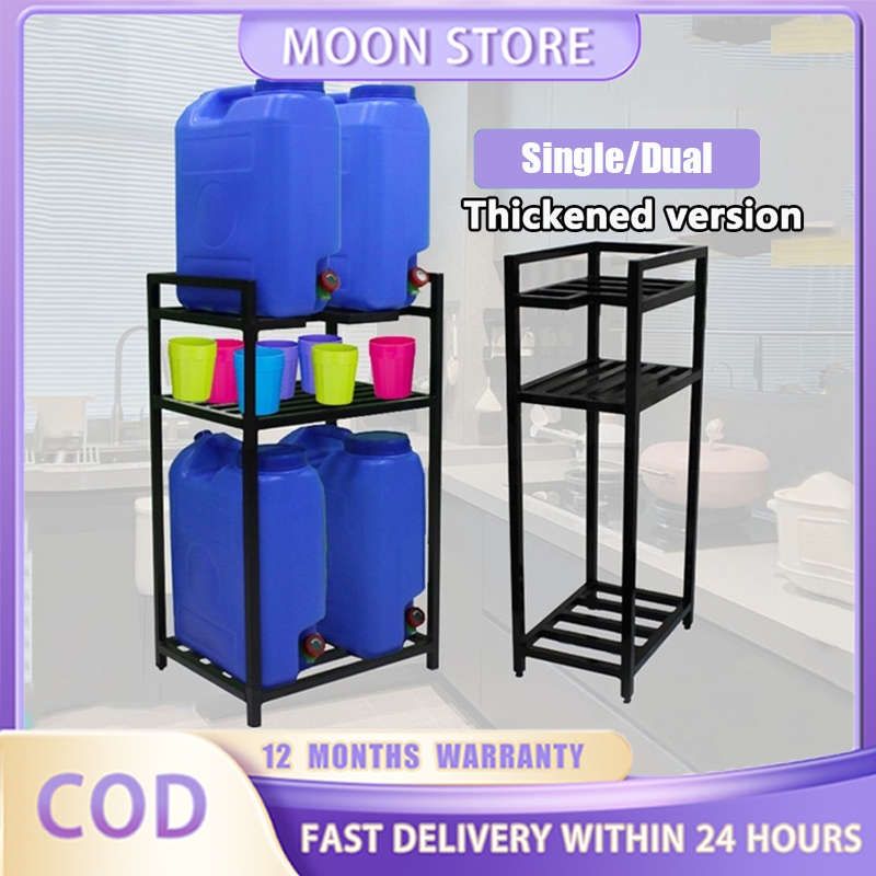 Water Container Rack Heavy Duty 2/3 Layer Thicken Water Gallon Rack ...