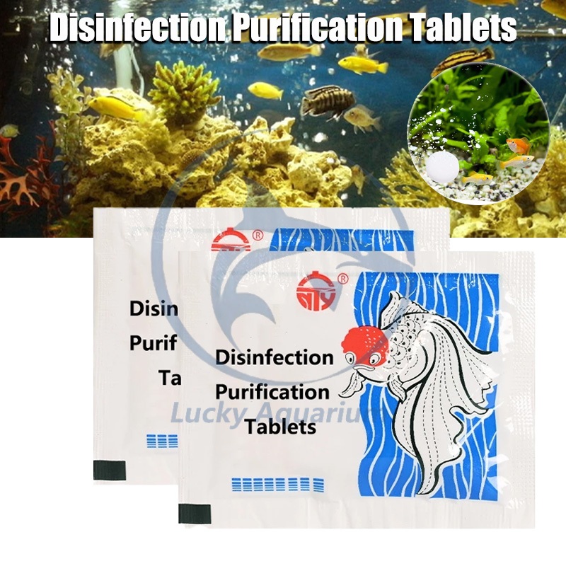 Water quality purifing tablets Aquarium chlorine remover tablets fou ... - Automatic Aquarium Filter Cleaning Tablets