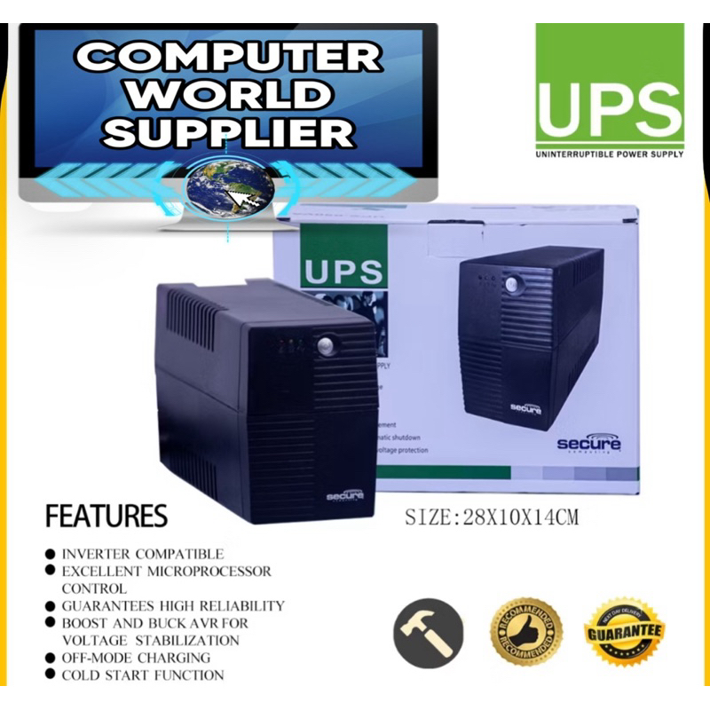 SECURE UPS 650VA, 1000VA, 1500VA, 2000VA, 3000VA, Uninterruptible Power
