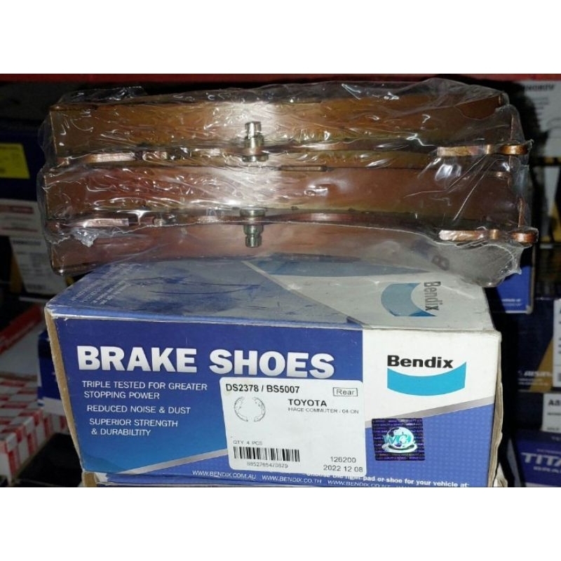 DS2378/5007 BRAKE SHOE ASSEMBLY TOYOTA HIACE COMMUTER 04-UP, GRANDIA 05 ...