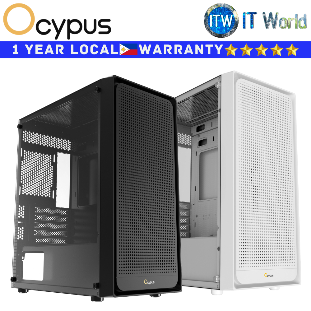 Ocypus Computer PC Case Gamma C50 mini-Tower Tempered Glass (Black ...