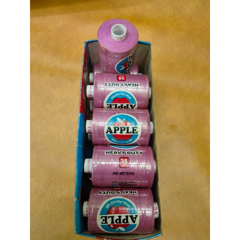 Apple Sewing Thread Sinulid heavy duty for upholstery 300 meters black ...