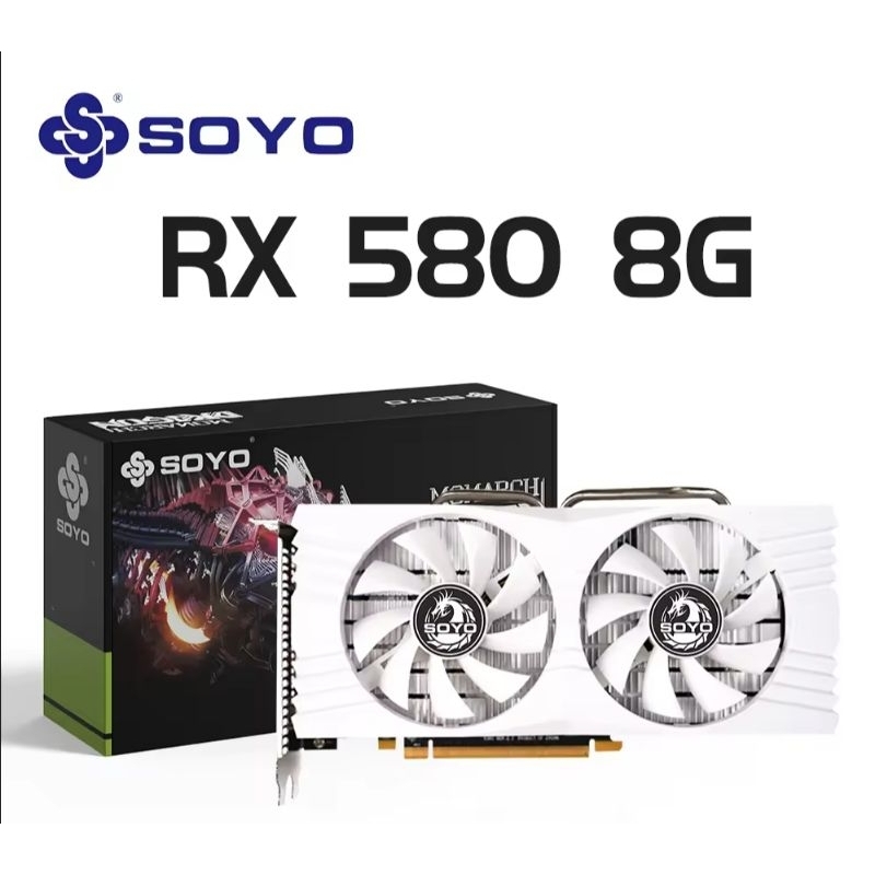 Brand New Soyo AMD RX 580 8GB DVI HDMI DP Gaming Graphics Card GPU ...