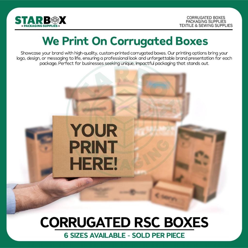 STARBOX (Per Piece) Corrugated RSC (Regular Slotted Carton) Karton Box ...