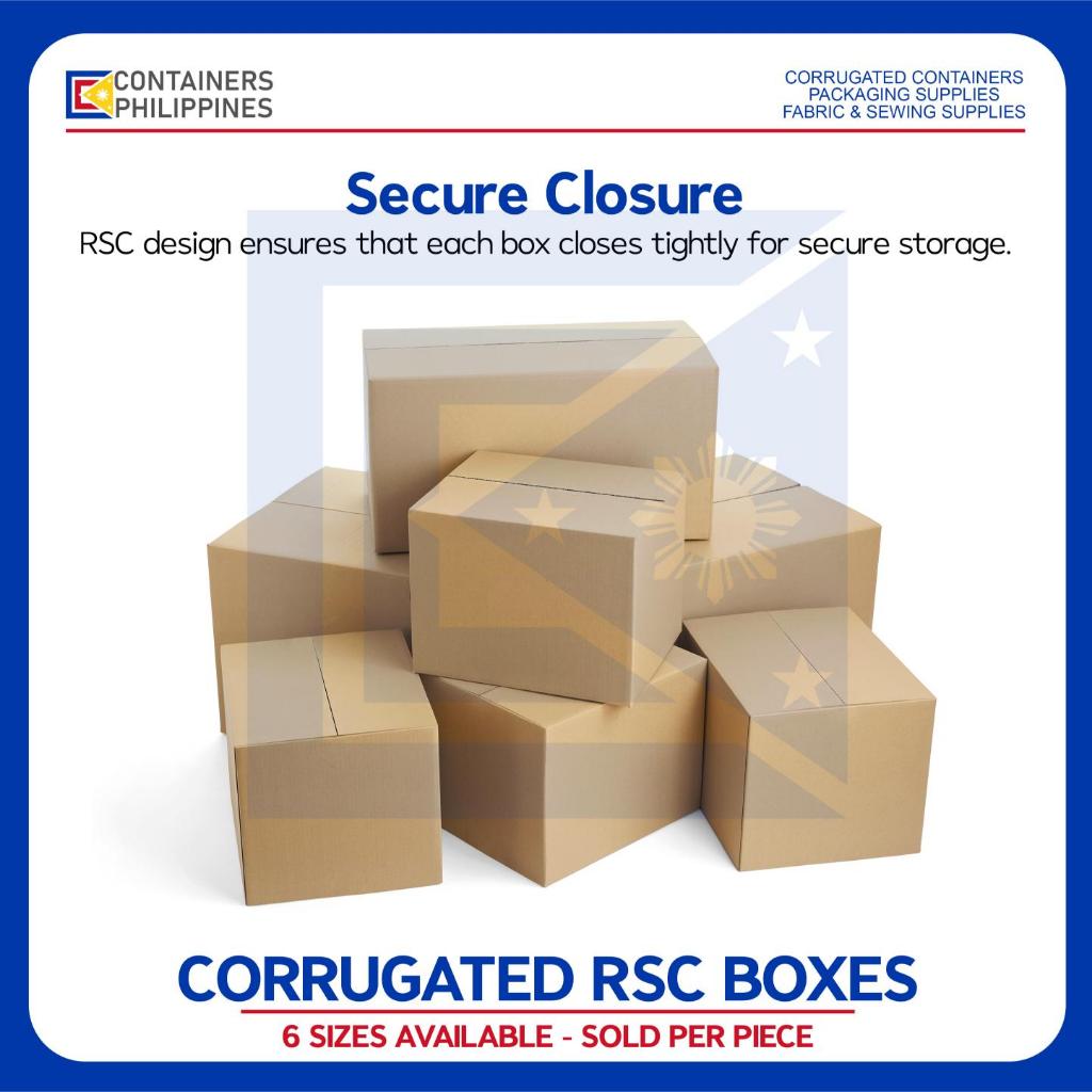 CONTAINERS.PH (Per Piece) Corrugated RSC (Regular Slotted Carton ...