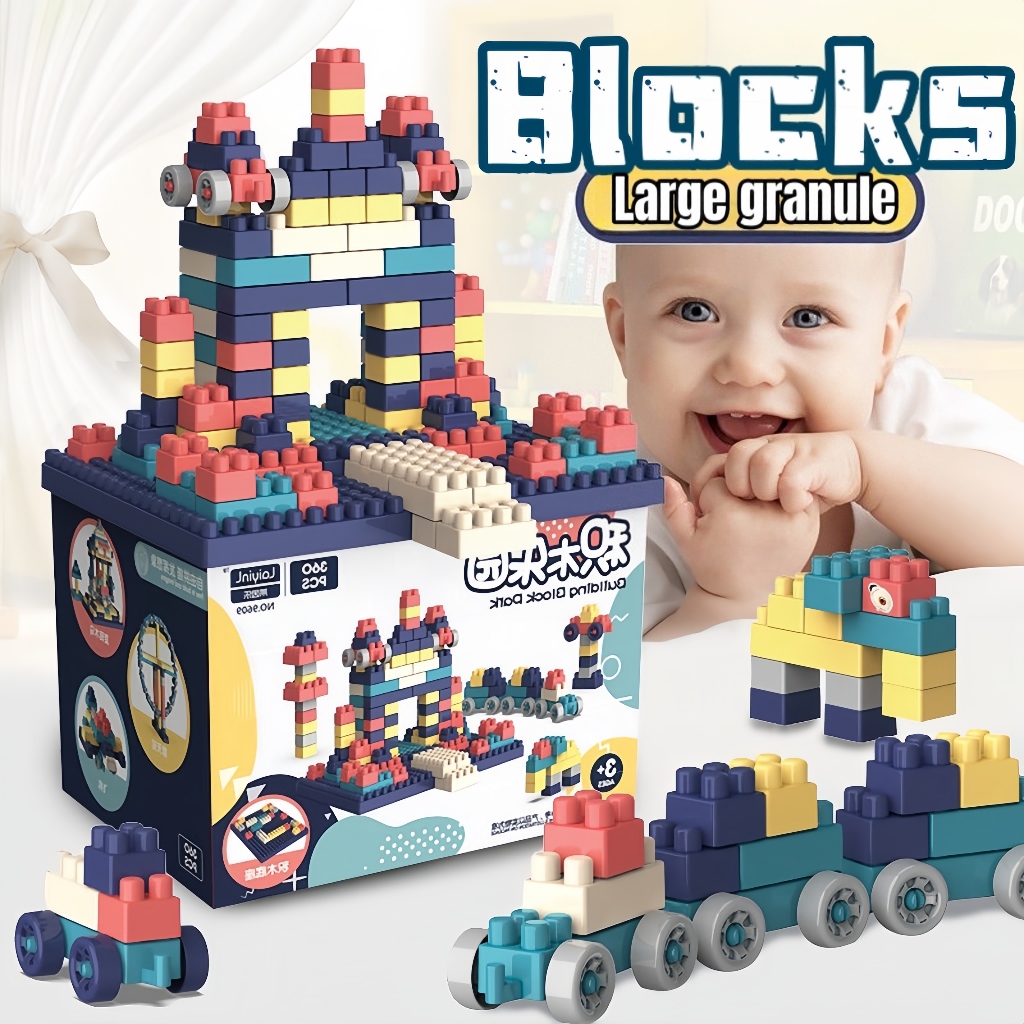 Building Blocks 260Pcs DIY Early Educational Model Bricks Toys for Kids ...