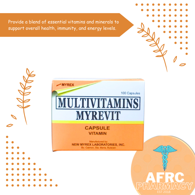 Myrevit Multivitamins 100 Capsules | Shopee Philippines