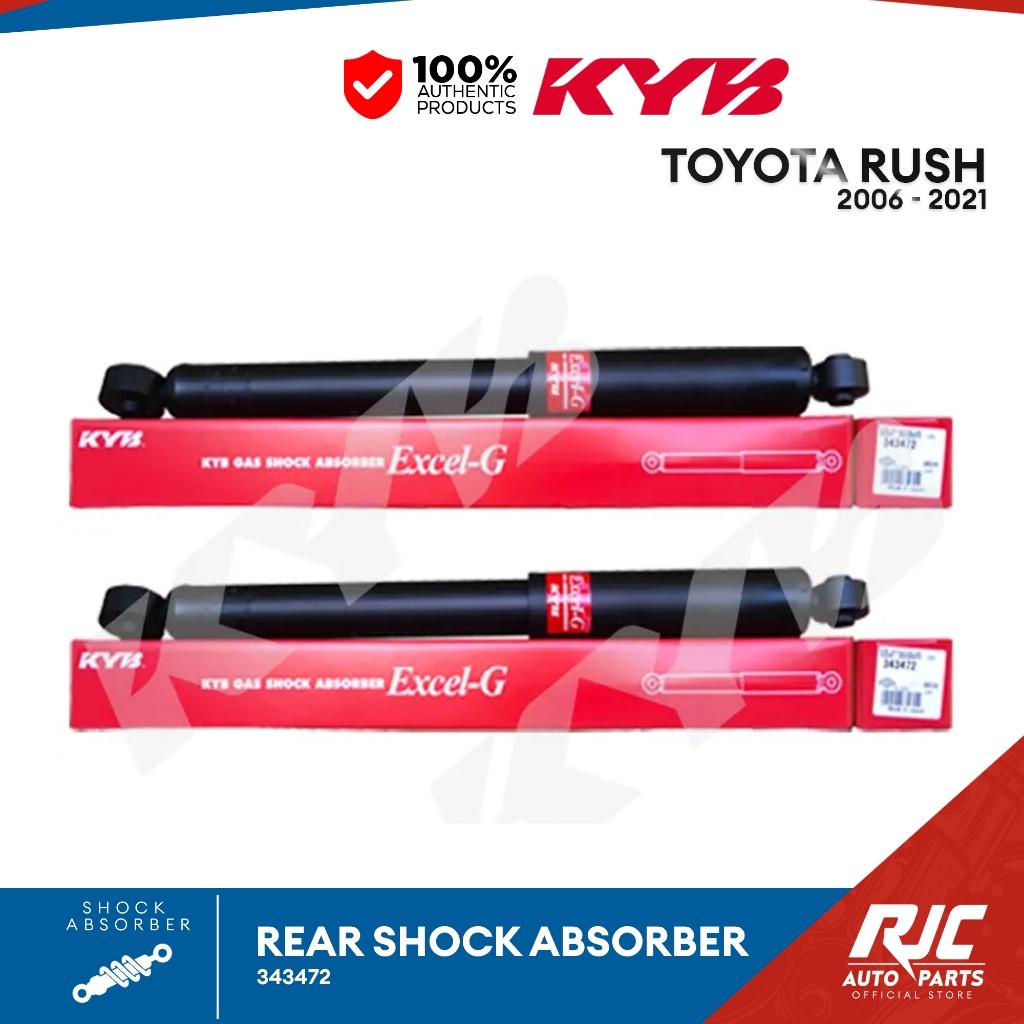 KYB SHOCK ABSORBER TOYOTA RUSH REAR 2006-2021 343472 Rush 1set | Shopee ...