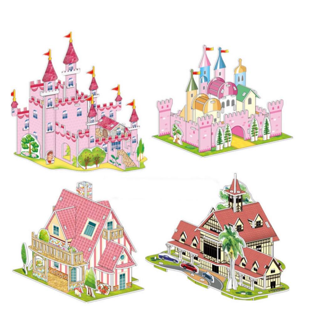 3D Cute Children DIY Handmade House Store Model Assembly Jigsaw Puzzle ...