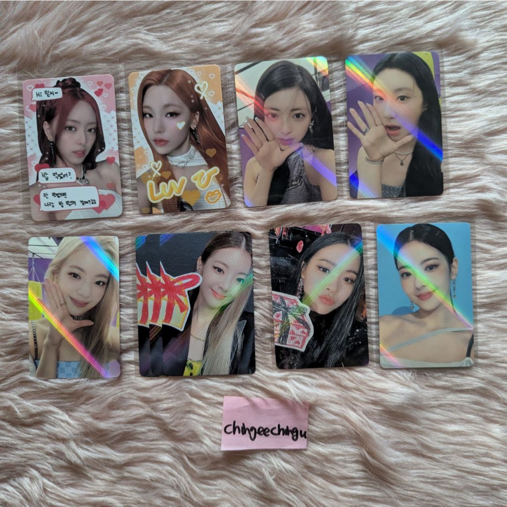 ONHAND] ITZY CRAZY IN LOVE OFFICIAL PHOTOCARDS • WITHDRAMA POB PC