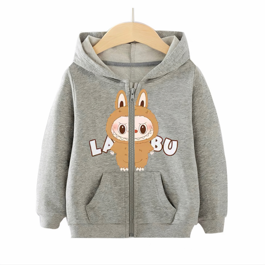 6colors Fashion Labubu Hoodie Jacket for Kids Girl Boys Cute Cartoon ...