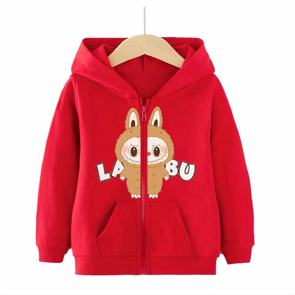 6colors Fashion Labubu Hoodie Jacket for Kids Girl Boys Cute Cartoon ...