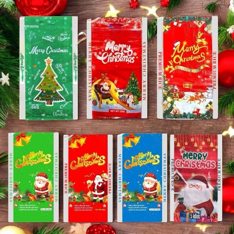 Christmas Rice Sack Double Laminated Multipurpose Sack | Shopee Philippines