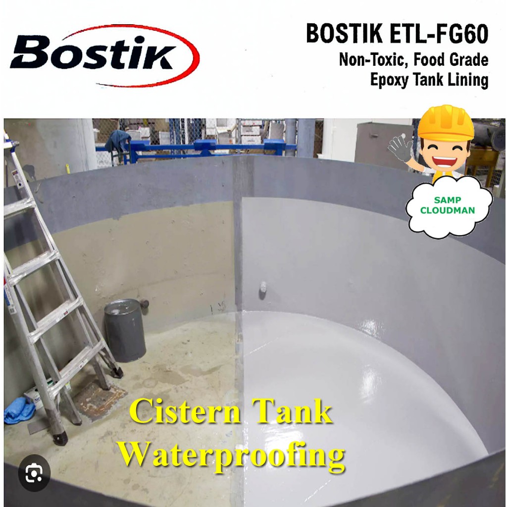 Bostik Non Toxic Epoxy Tank Lining Gallon 4L Food Grade Potable Water 