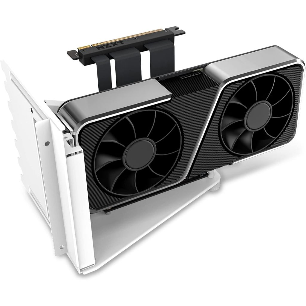 NZXT Vertical GPU Mounting Kit, GPU Holder & PCIe 4.0 Riser Cable ...