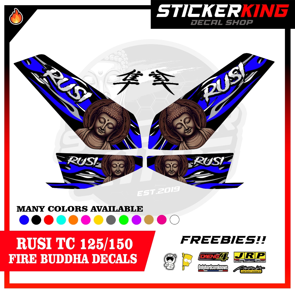 Rusi TC 125 / 150 Fire Buddha Decals with Freebies Stickers Thailand ...