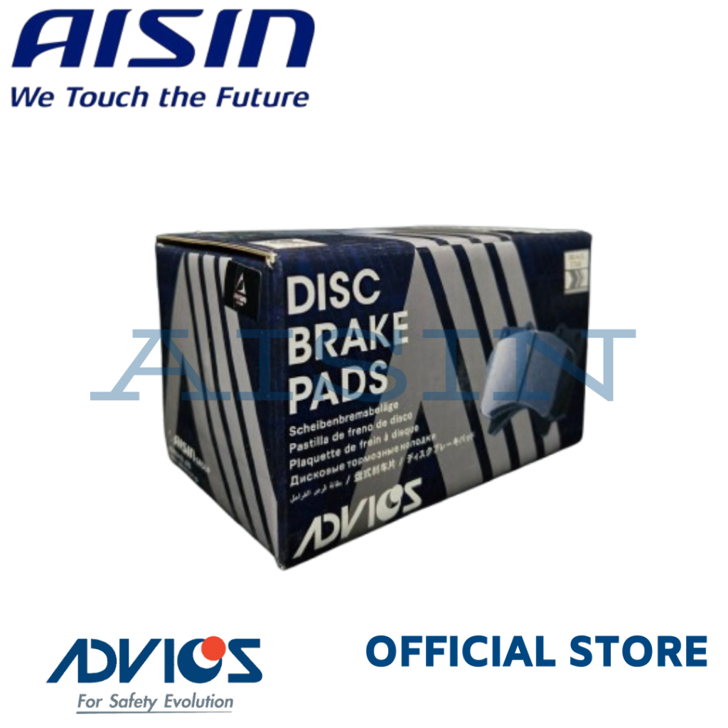 AISIN / ADVICS Brake Pad Front for Toyota Fortuner 4x2, 4x4 2012-2015 ...