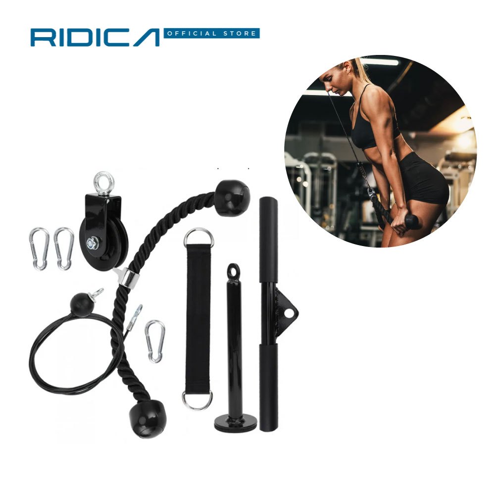 RIDICA DIY Pulley Dumbbell Plates Lifting Arm Exercise for Biceps ...