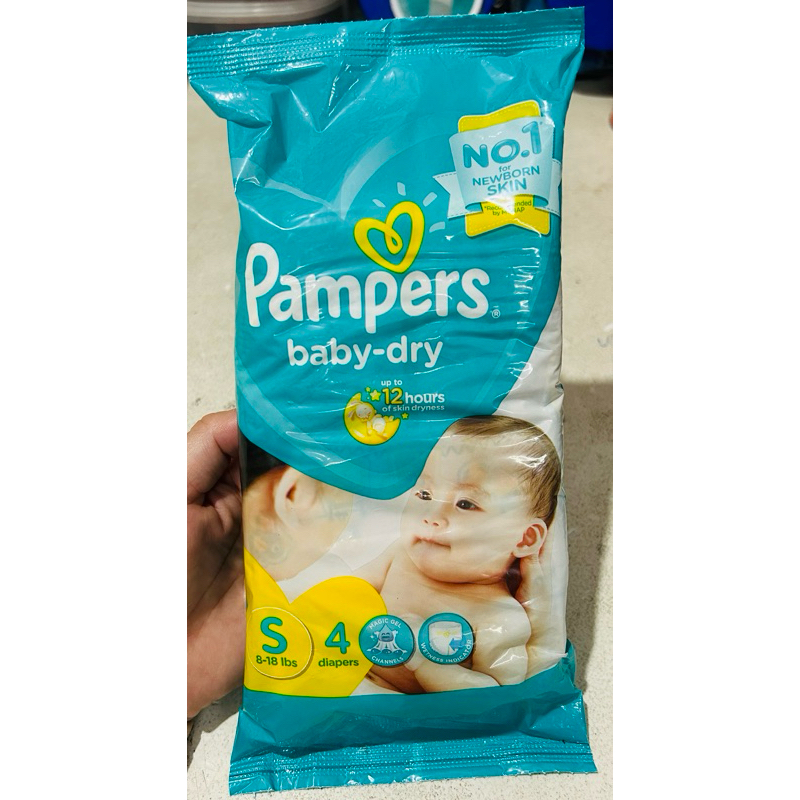Pampers Baby Dry 4 Diapers (Small) | Shopee Philippines